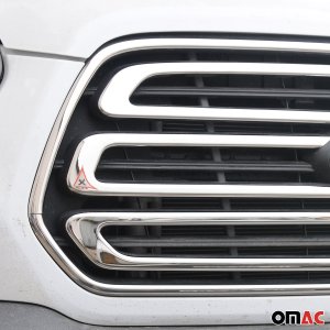 Ford Transit Front Grill + Frame Set - Omac - Gloss Silver - 2015-2019